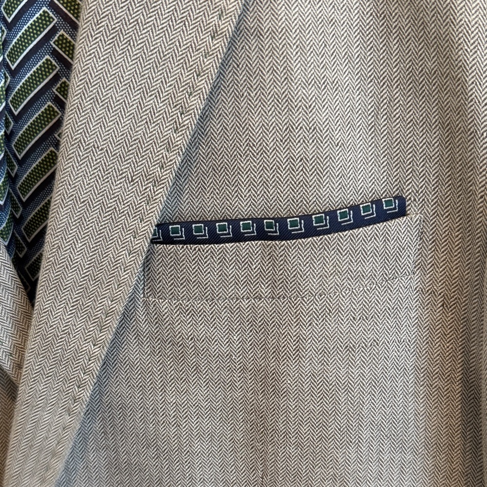 Ted Baker Light Gray Blazer With Patterned Lining - image 3